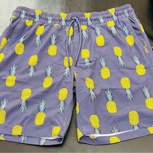 Hurley Black and Yellow Swim Shorts
